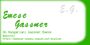 emese gassner business card